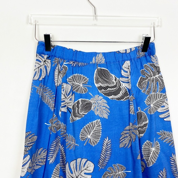 Mango Flowing A Line Skirt Printed Tropical S - Picture 5 of 13